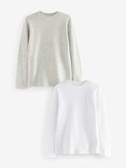 Лонгслив для мальчика Next Q55-698, 2 шт., Белый, Серый