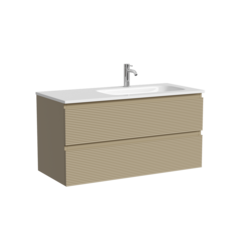 Тумба SANCOS подвесная Folk 2я правая цв. Cappuccino, FL100RCP фото