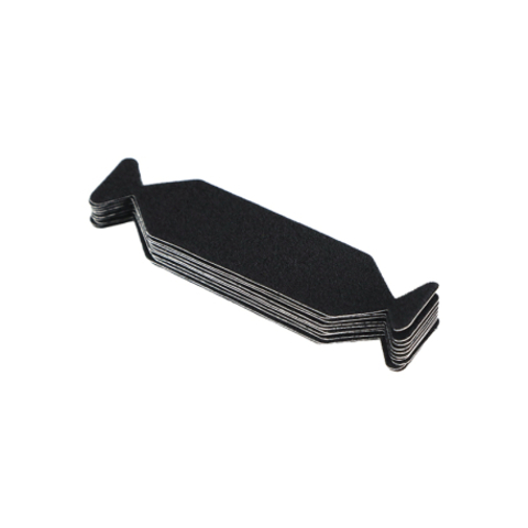 Shine Systems Насадка в форме крыльев на ракель из фетра черного цвета ,10 шт 12,6*3см