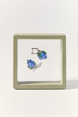 Серьги Колокольчики, стекло