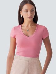 Футболка из плотного трикотажа с плетением риб 1*1  D49.126 (130389)