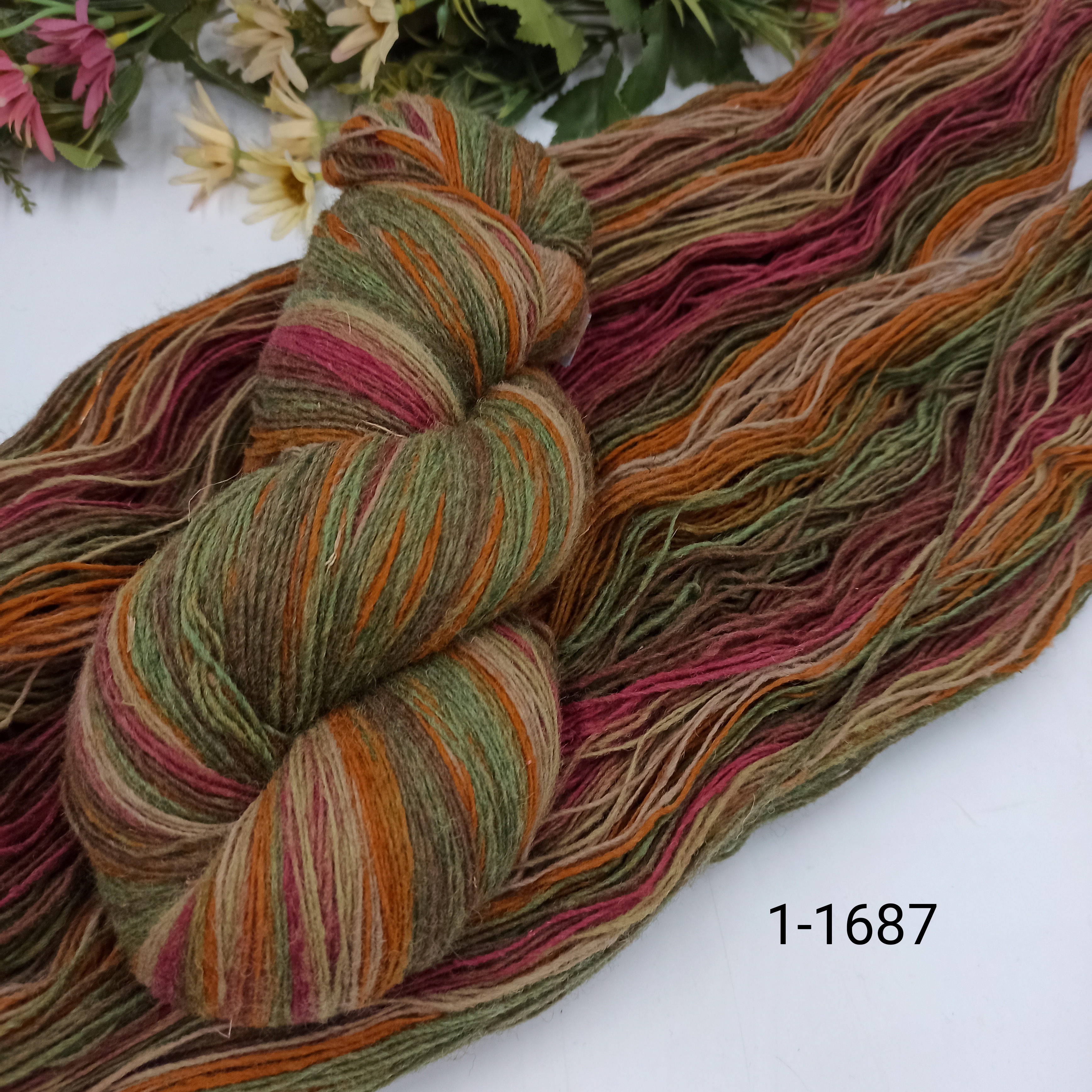 Дундага 6/1 шерсть секционного окрашивания 01-1687 420м/100гр