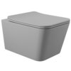 Aqueduto MAC0130 AQD MACIO Унитаз подвесной 520*370 безободковый, сиденье с микролифтом, серый матовый