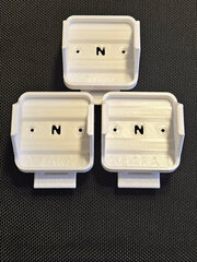 Набор 3 шт. Крепление для одноканального реле Aqara T1 (с нейтралью) на DIN-рейку SSM-U01, 3D печать, белое