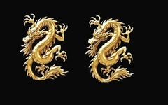 Силиконовый молд № 0282 Китайский дракон -левый