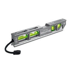 KRAFTOOL BILLET-20, 8 в 1, 200 мм, точность 0.3 мм/м, 4 глазка, брусковый магнитный уровень (34790)