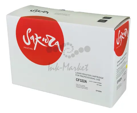 Картридж Sakura CF322A (653A) для HP, желтый, 16500 к.