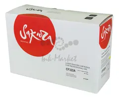 Картридж Sakura CF322A (653A) для HP, желтый, 16500 к.