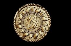 Силиконовый молд Славянский Оберег звезда Руси (Квадрат Сварога) в солнце