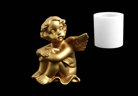 Силиконовый молд Ангелочек № 5 малый