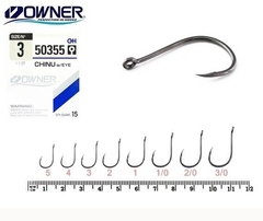 50355 № 3/0 Крючки Owner Chinu with Eye / продажа от 5 уп.
