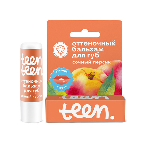 Оттеночный бальзам для губ Сочный персик | Дом Природы