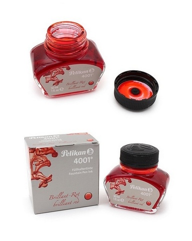 Флакон с чернилами Pelikan Ink 4001 76 Brilliant Red, 30 ml (301036)