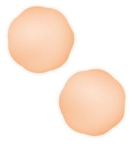 Телесные силиконовые наклейки на соски NIPPLE COVERS SILICONE - Starbust 730001