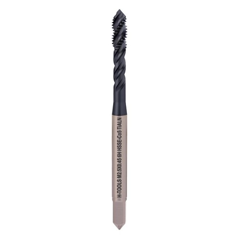 Метчик М 2,5х0,45 (Машинный, винт.) DIN371 HSSE-TiALN 6h C/2-3P R45 50мм a=2,1 H-Tools 234025EFHT