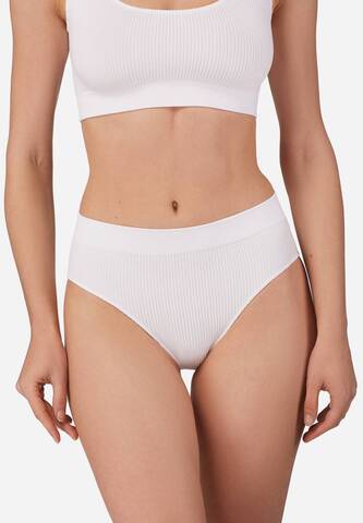 Бесшовные трусы слип в рубчик с высокой талией WHB 001 Teksa