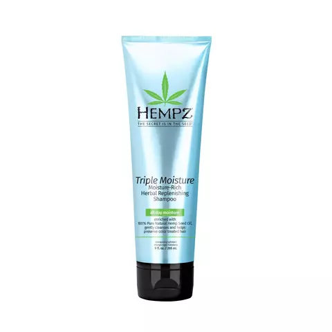 Hempz Растительный шампунь Тройное Увлажнение  Triple Moist Herbal Repleneshing Shampoo  (265 ml)