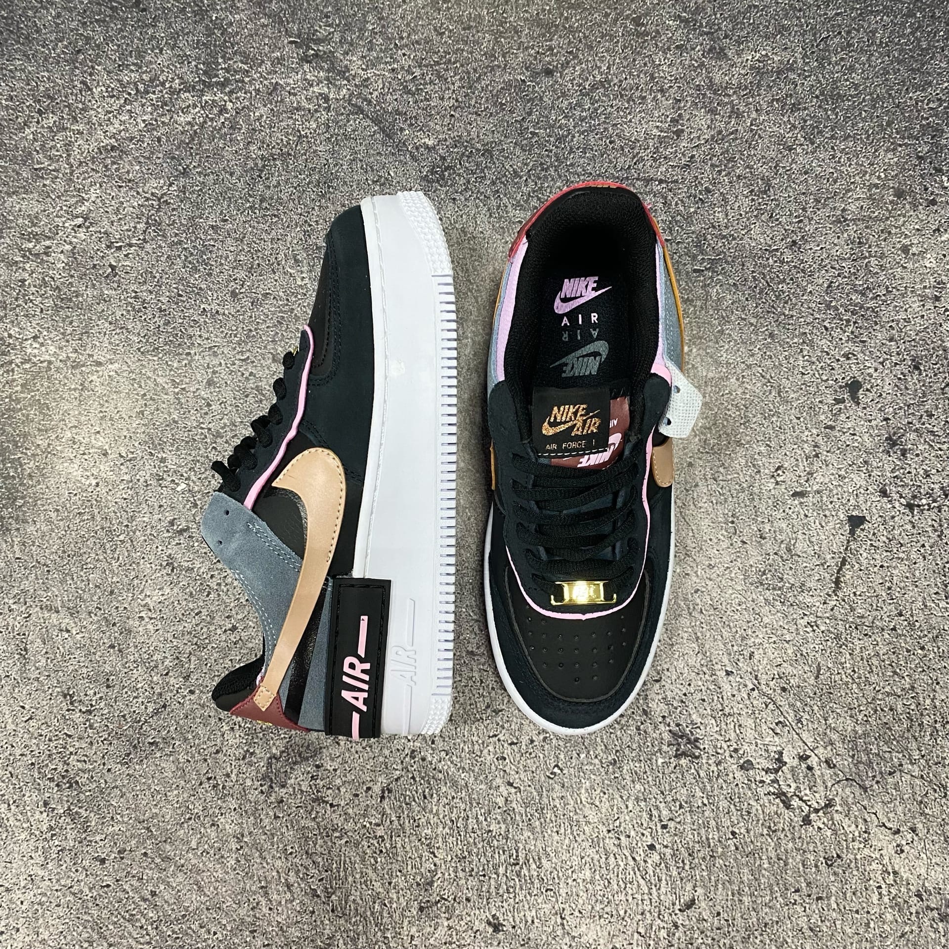 Nike Air Force Shadow Black Light Arctic Pink 2 999 NUMBERS