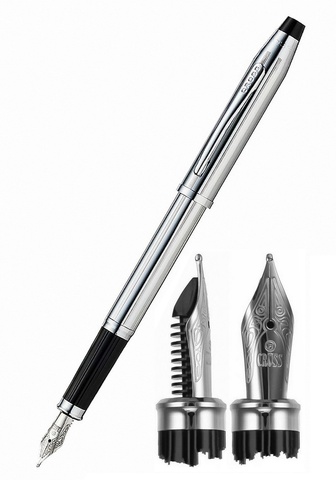 Ручка перьевая Cross Century II, Chrome, M CT (3509-MS)