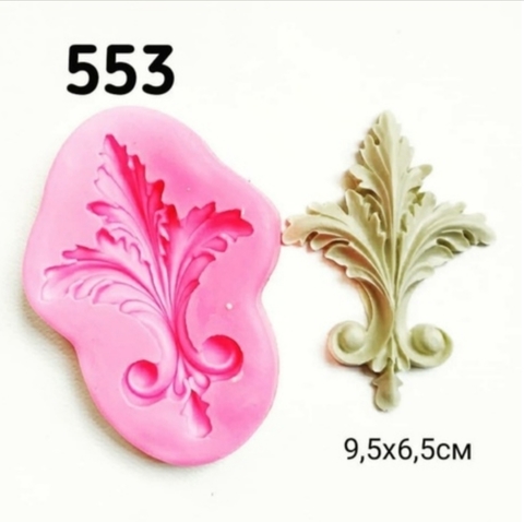 Молд Накладка, 9.5х6,5см., Арт.PO-0553, силикон