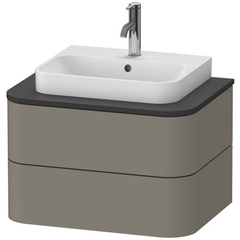 Duravit Happy D.2 Plus Тумба подвесная  408x650x480мм 2  ящика, цвет: stone grey satin matt HP496009292 фото