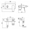 Lemark Bronx LM3720BL Смеситель с гигиеническим душем, встраиваемый