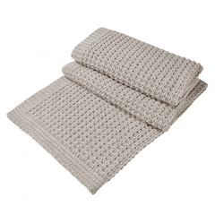 Плед 130x180 Hamam Dimension Knitted льняной