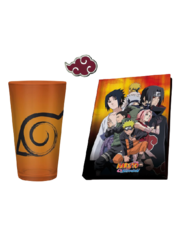 Набор подарочный Naruto Shippunden Бокал + значок + Записная книжка