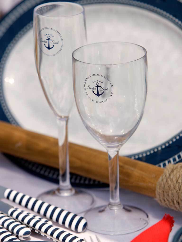 Verre à pied vin SAILOR SOUL, 6 pc