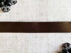 Лента атласная, ш. 2 см, 37 (08) тёмно-коричневый