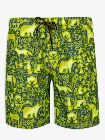 Пляжные шорты «Зеленый лес» / Распродажа