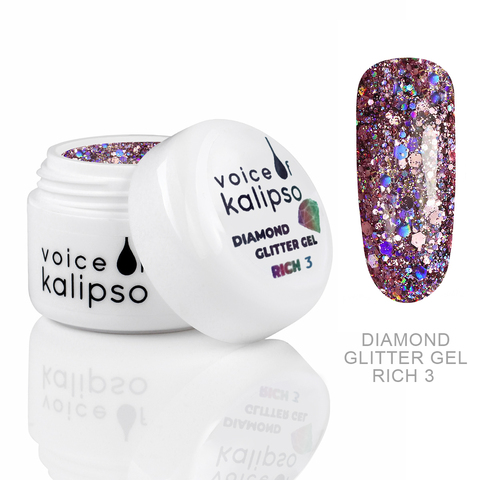 Diamond Glitter Gel Voice of Kalipso № 3 , 5 мл