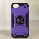 Противоударный чехол Strong Armour Case с кольцом для iPhone 6, 6s, 7, 8, SE 2020, SE 2022 (Фиолетовый)