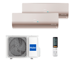 Мульти сплит-система Haier на 2 комнаты (30+30 кв.м.) FLEXIS Gold