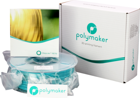 Пластик для 3D-принтера PolyMaker PolyLite PETG, 1.75 мм, 1 кг, Бирюзовый