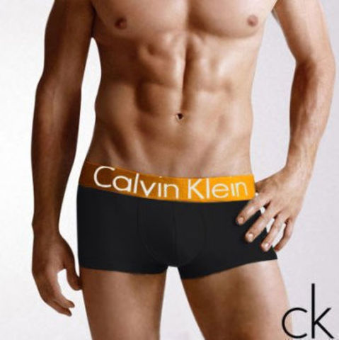 Мужские трусы боксеры Calvin Klein Steel Golden Black