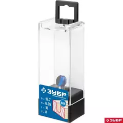 ЗУБР 12.7 x 10 мм, радиус 6.35 мм, фреза пазовая галтельная, Профессионал (28751-12.7-10)