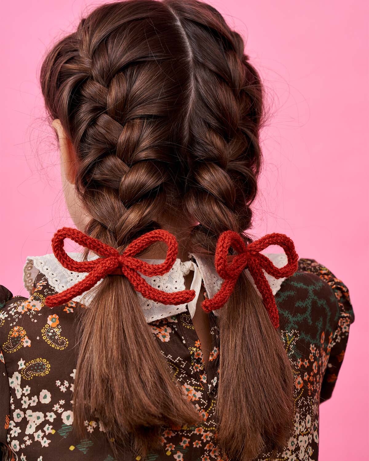 Вязаный бантик AGATA (2 шт.)