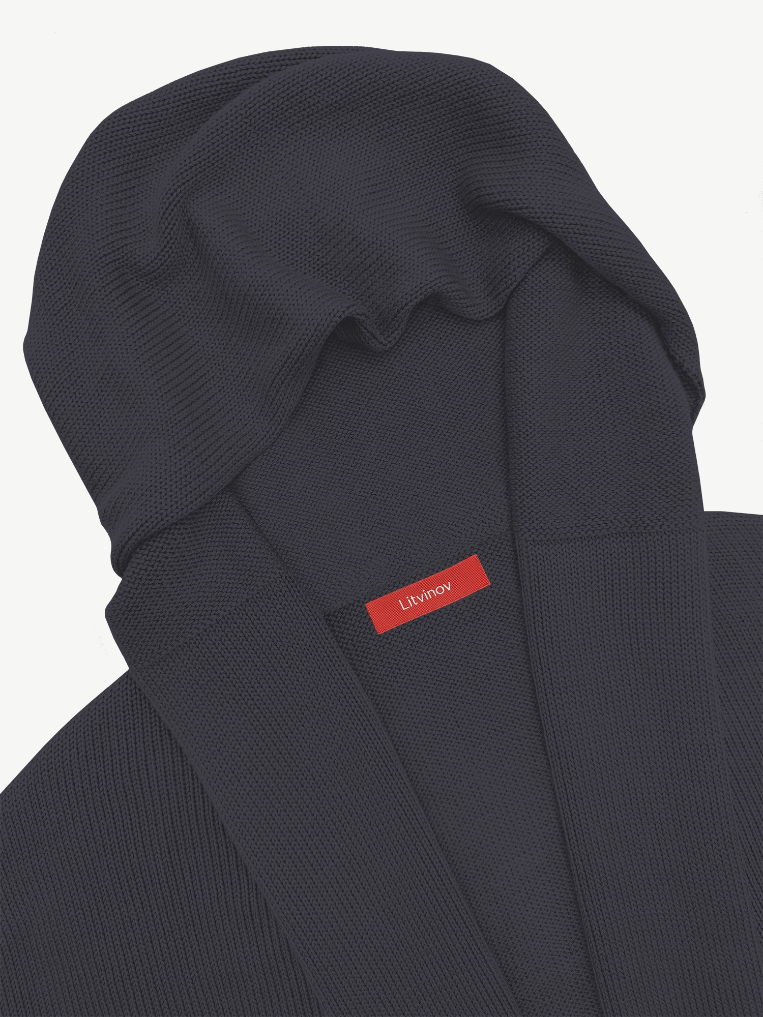 Кардиган с капюшоном из экохлопка