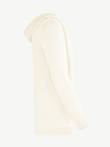 Кардиган с капюшоном из мягкой шерсти