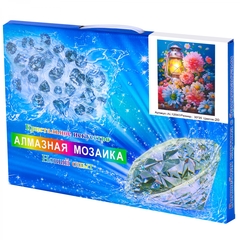 
          Алмазная мозаика Alingar, на подрамнике, с полным заполнением, (глянц), 20х30 см, 20 цветов, "Ночной фонарик"