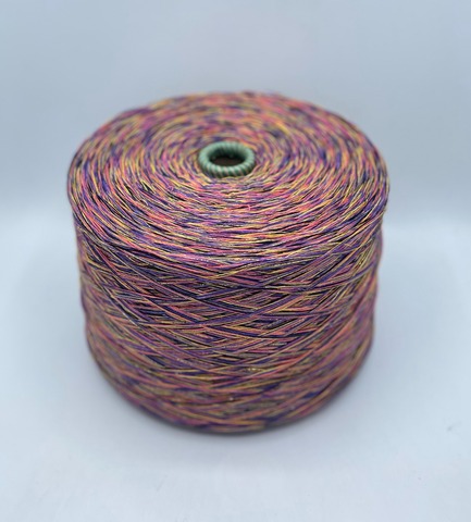 Авторская смотка (пр.Италия) 293м/100гр, Шерсть/Меринос/Полиамид/Вискоза/Кашемир/Полиэстер/Люрекс/Металлик, цвет-Бразильский карнавал, арт.36496