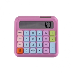 
          Калькулятор Alingar 12 разрядов, 138*135*15 мм, двойное питание, розовый, ААА батарея не комплекте