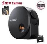 Рулетка "Home Series Black" Deli HT8519  5м х 19мм, эксклюзивный дизайн, корпус - высококачественный софттач пластик