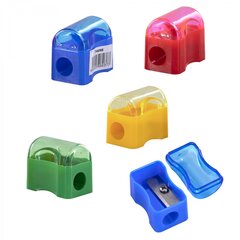 
          Точилка пластиковая Alingar.1 отверстие, цвет ассорти, с контейнером, пластиковая банка