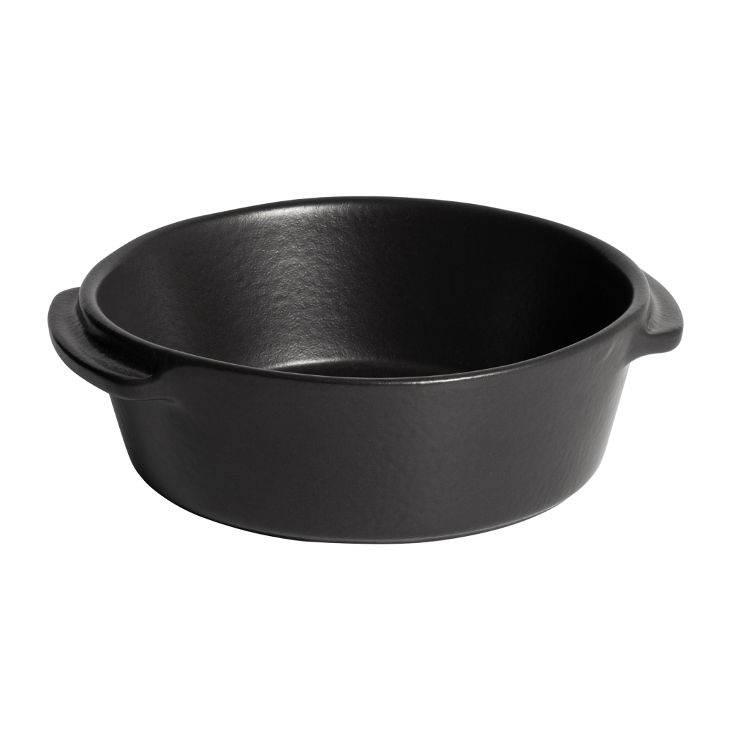 Мини-форма керамическая Emile Henry для запекания круглая базальт