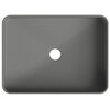 Aqueduto ESP0430 AQD ESPIRAL Раковина накладная прямоугольная 500*370, серый матовый