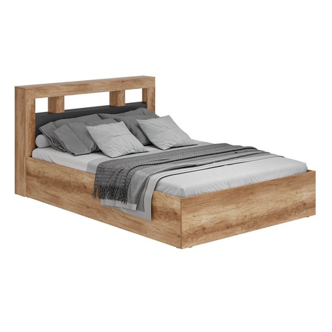 кровать ПРИМА КР-06 (дуб каньон/графит) 1,2 м