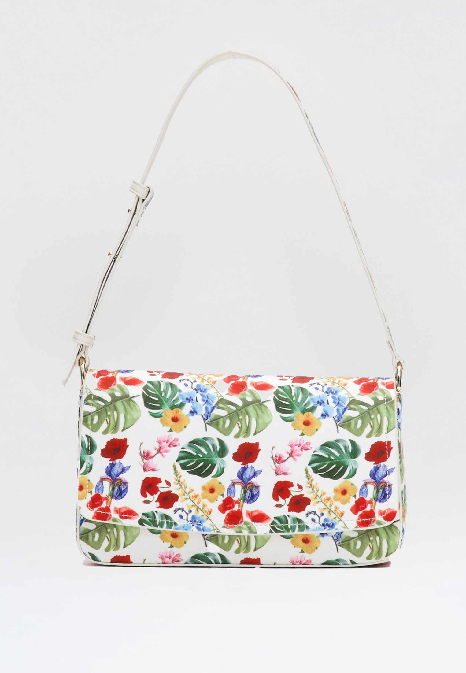 Сумка-кроссбоди из сатина, мультиколор