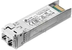 Модуль TP-Link SM5110-SR, SFP+ модуль 10 Гбит/с, разъём LC, 50/125 мкм или 62,5/125 мкм многомод, длина волны 850 нм, дальность до 300 м.